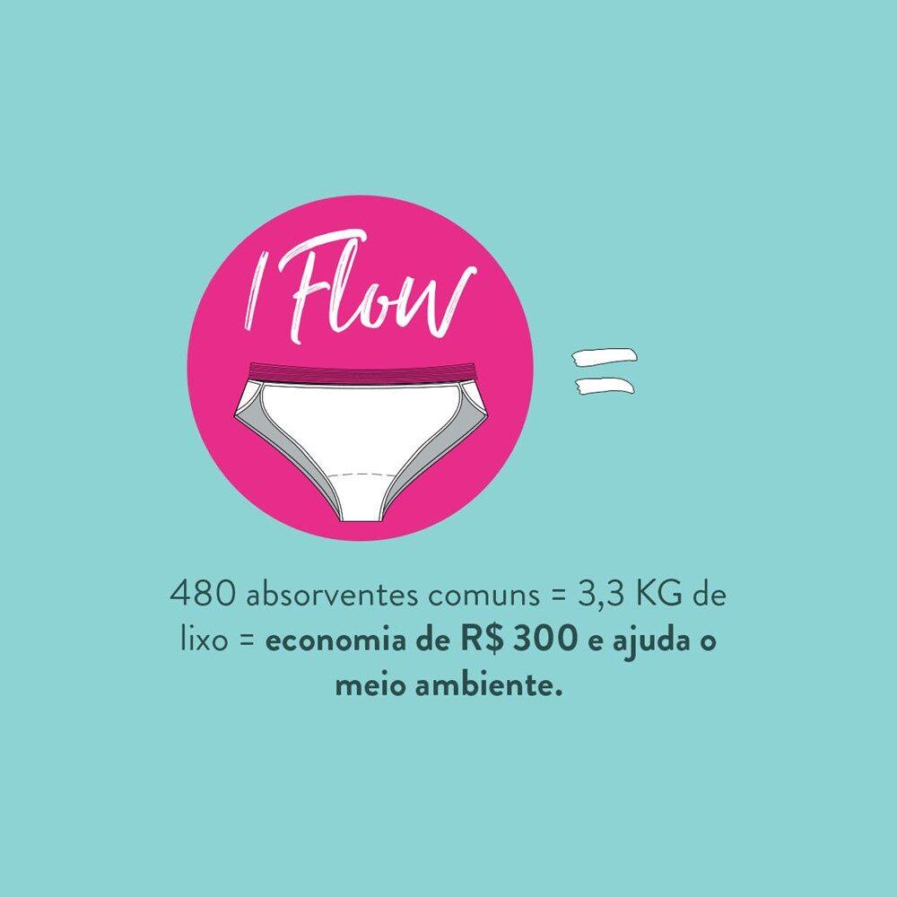 Calcinha Absorvente Biquíni Fluxo Moderado Flow Bege Hope Loja Lemis