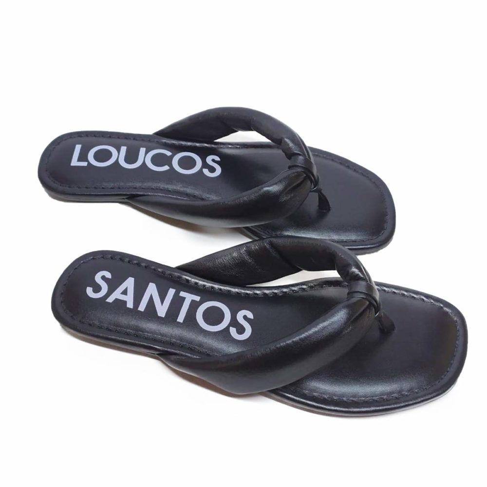 Chinelo Preto Loucos e Santos - Loja Lemis