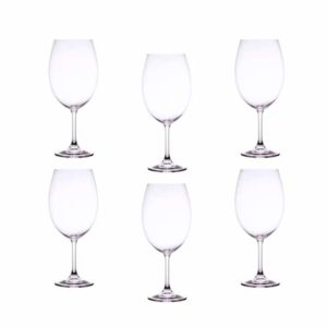 Jogo 6 Taças p/Degustação de Vinho Cristal Ecológico 580 ml