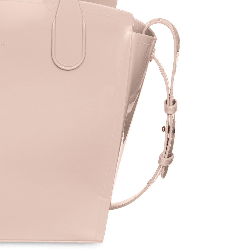 Bolsa Petite Jolie Jay com Divisória e Alça Nude New PJ10409 - Loja Lemis