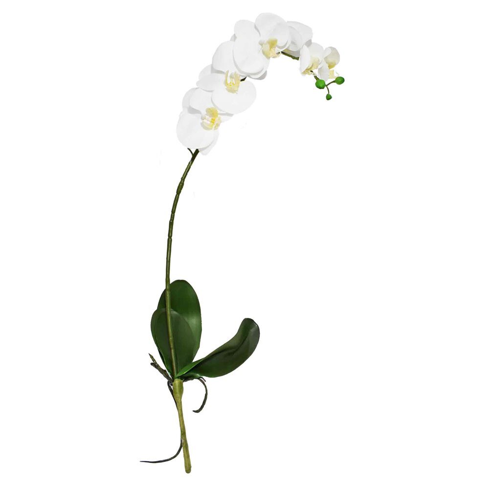Orquídea Phalaenopsis Real Toque Folha Florarte 76 cm Vol.7 - Loja Lemis
