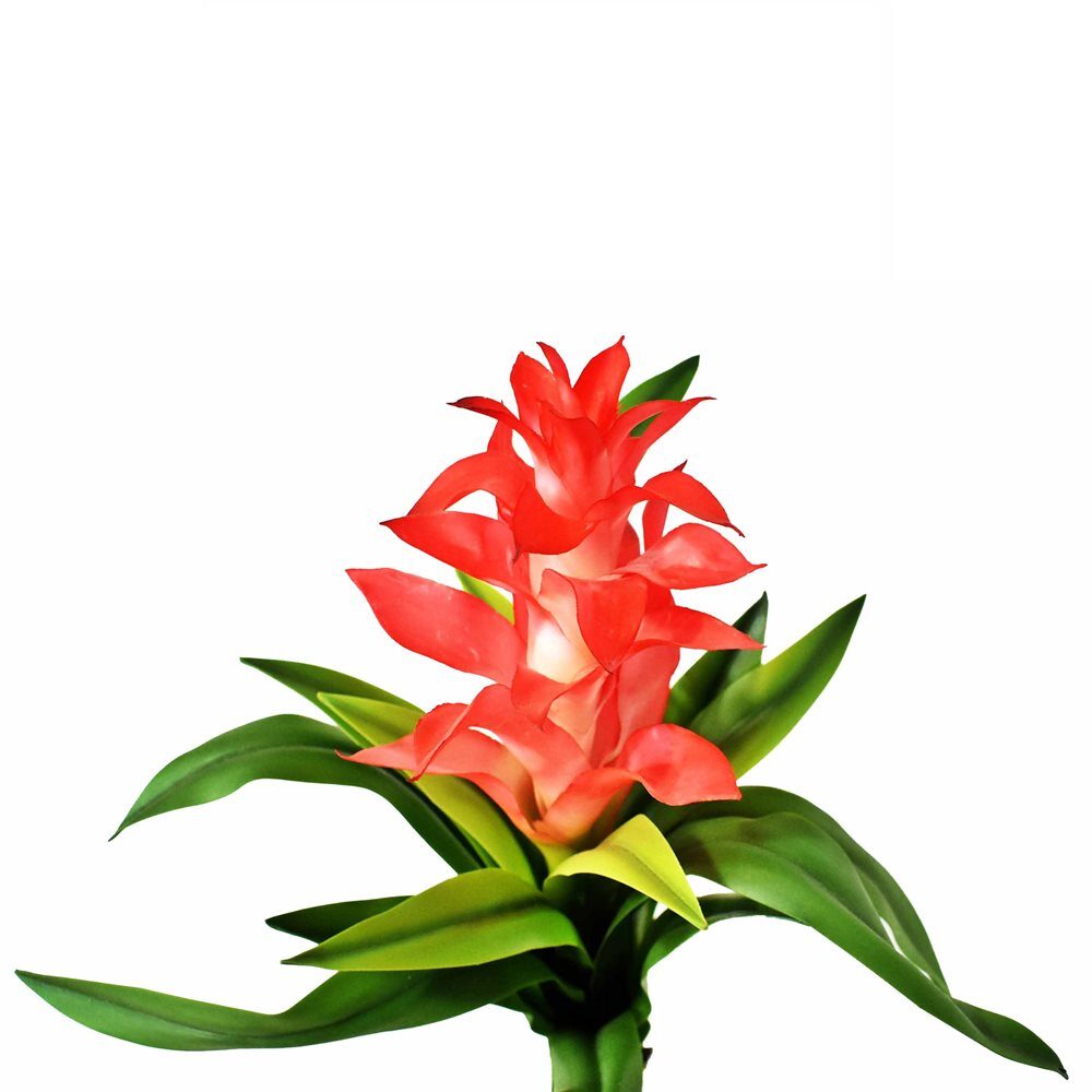 Bromélia C/flor Planta Artificial Em Silicone Flor Arte 56cm - Loja Lemis