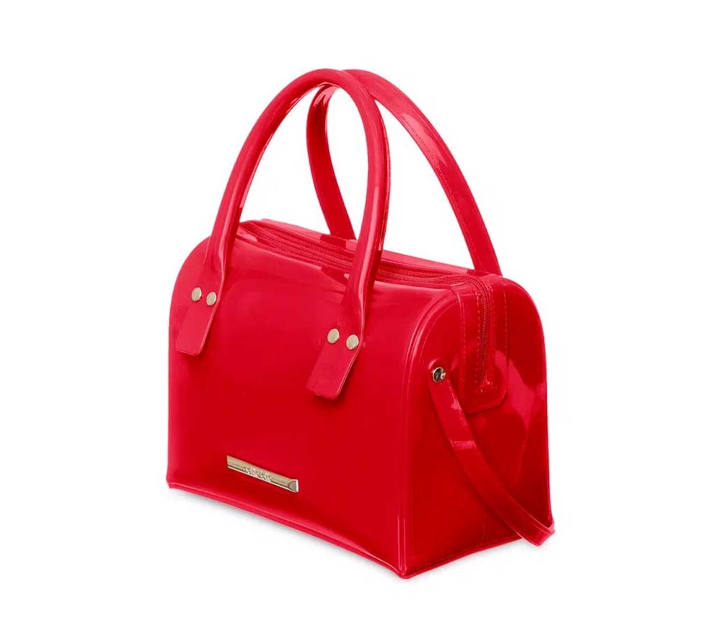 Bolsa de Mão com Alça Feminina Petite Jolie Lana Vermelha - Loja Lemis