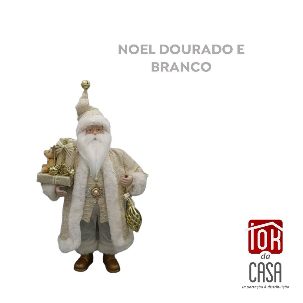 PAPAI NOEL EM PÉ LENHADOR 60CM PN208 - TOK DA CASA