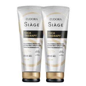 Kit 2 Shampoo Reconstrução Reparação Cica Therapy Restauração Capilar 250ml Eudora Siàge