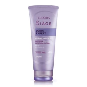 Condicionador Matizador Loiro Expert Roxo Desamarelador Violeta Platinado 200ml Eudora Siàge
