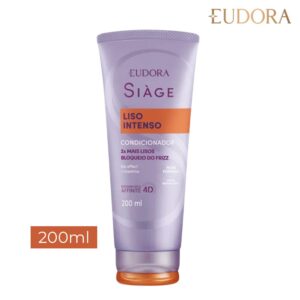 Kit 3 Condicionador para Cabelo Liso Intenso Antifrizz Contra Frizz 200ml Eudora Siàge