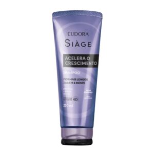 Shampoo Antiqueda Acelera o Crescimento dos Cabelos Fortalecimento Crescer 250ml Eudora Siàge