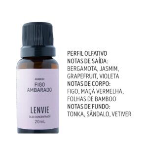 Kit 3 Óleo Concentrado Aromático Figo Ambarado Frutal Lenvie 20ml