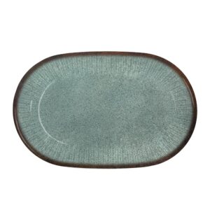 Travessa Bandeja de Cerâmica para Servir Síria Verde 22x34cm Alleanza