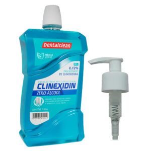 Enxaguante Bucal Digluconato de Clorexidina 0,12% Sem Alcool Degermante Clinexidin 1L Dentalclean