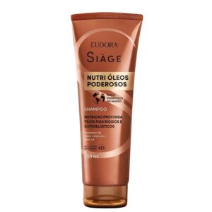 Shampoo Nutrição Nutri Óleos Poderosos Cabelos Secos 250ml Eudora Siàge