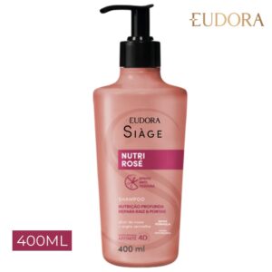 Shampoo Nutri Rosé Nutrição Raiz e Pontas 400ml Eudora Siàge