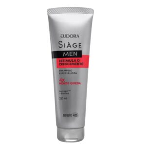 Shampoo Antiqueda Estimula o Crescimento Masculino 250ml Eudora Siàge Men