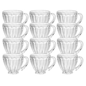 Jogo 12 Xícara de Chá de Cristal Ecológico Café Imperial 200ml Lyor