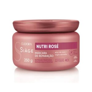 Máscara de Nutrição Capilar Nutri Rosé Repara Raiz e Ponta 250g Eudora Siàge