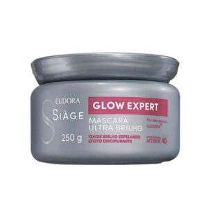 Máscara de Nutrição Capilar Glow Expert Anti Frizz Limpeza e Brilho 250g Eudora Siàge