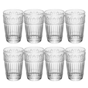 Jogo 8 Copo de Cristal para Água Suco Mauve 350ml  Transparente Wolff