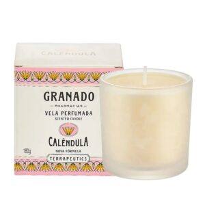 Vela Perfumada Aromática de Ambientes Terrapeutics Calêndula 180g Granado