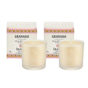 Kit 2 Vela Perfumada Aromática de Ambientes Terrapeutics Calêndula 180g Granado