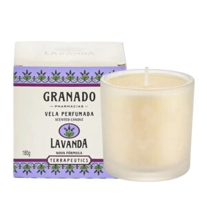Vela Perfumada Aromática de Ambientes Lavanda Terrapeutics Granado 180g