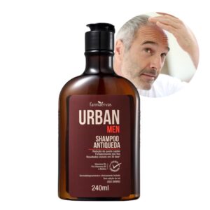 Shampoo Antiqueda Crescimento Cabelo Masculino Biotina 240ml Urban Men Farmaervas