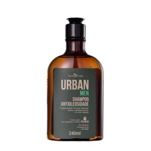 Kit 3 Shampoo para Cabelo Oleoso Antioleosidade Masculino 240ml Urban Men Farmaervas