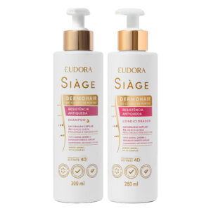 Kit Shampoo e Condicionador Antiqueda Feminino Dermo Hair Minoxi Amenil Eudora Siàge
