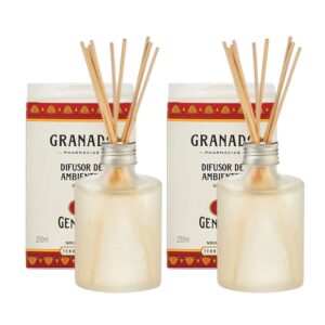 Kit 2 Difusor de Ambientes Aromas Gengibre Granado Terrapeutics com Varetas 250ml