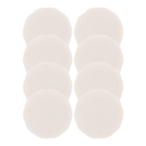 Jogo 8 Prato de Sobremesa Porcelana New Bone Butterfly Branco Off White Lyor 19cm