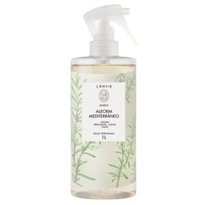 Água Perfumada Aromatizada Alecrim Mediterrâneo  Perfume para Roupas Lencóis Cheiro 1L Lenvie