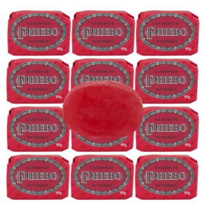 Kit 12 Sabonete Phebo Granado Patchouly Glicerina Base Vegetal em Barra 90g