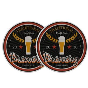 Jogo 2 Pratos Raso Cerâmica Churrasco Cerveja Beer Brewery Alleanza 29cm 2ª linha