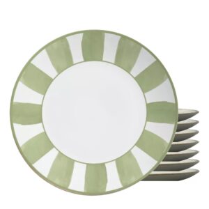 Jogo 8 Pratos Raso Coup Nature By Aurora 29cm Cerâmica Alleanza