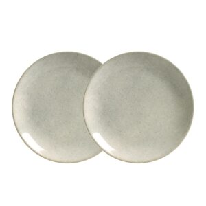 Jogo 2 Pratos Raso Cor Bege Coup Mali 29cm Cerâmica Alleanza