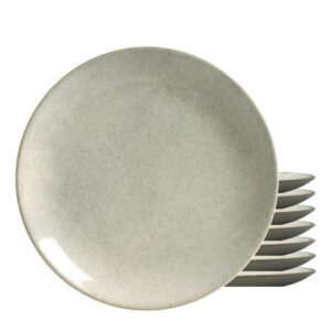 Jogo 8 Pratos Raso Cor Bege Coup Mali 29cm Cerâmica Alleanza