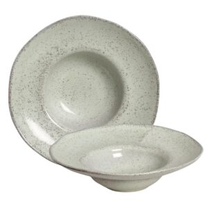 Prato de Massa Risoto de Cerâmica 6,5x28cm Pistache Orgânico Porto Brasil 450ml