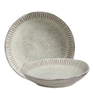 Prato Fundo de Cerâmica Pistache 22,5cm Porto Brasil 830ml