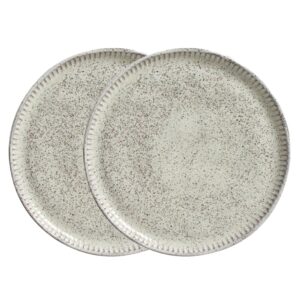 Jogo 2 Prato de Sobremesa de Cerâmica 21,5cm Pistache Porto Brasil