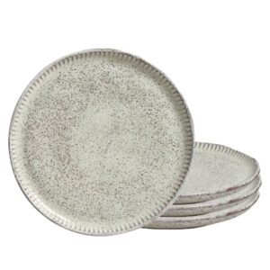 Jogo 4 Prato de Sobremesa de Cerâmica 21,5cm Pistache Porto Brasil