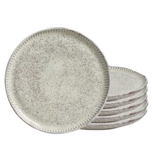 Jogo 6 Prato de Sobremesa de Cerâmica 21,5cm Pistache Porto Brasil