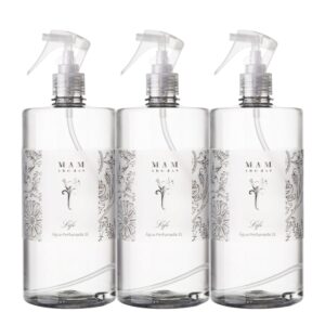 Kit 3 Água Perfumada Aromatizante Life Perfume para Tecidos Roupas Casa MAM Aromas 1L