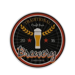 Prato Raso Cerâmica Churrasco Cerveja Beer Brewery Alleanza 29cm 2ª linha