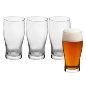 Jogo 4 Copo de Cerveja de Vidro Chopp Bar Bebida Wolff 550ml