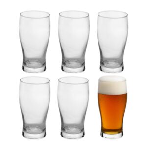 Jogo 6 Copo de Cerveja de Vidro Chopp Bar Bebida Wolff 550ml