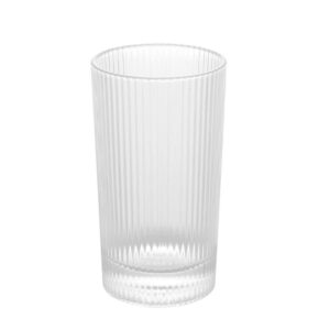 Copo Alto para Água Suco Refrigerante de Cristal Lines 400ml Wolff