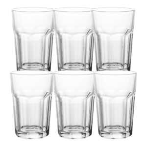 Jogo 6 Copos de Vidro Alto Vidro para Drink Bebidas Allure Transparente 425ml Wolff