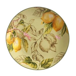 Prato Raso de Cerâmica Toscana Limão Verde Scalla 27cm