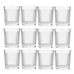 Jogo 12 Copo de Vidro Transparente Down Line 360ml Em Casa Tem
