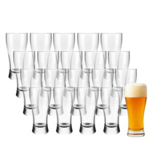 Jogo 20 Copo de Cerveja Chopp de Vidro Tulipa Bar Restaurante 315ml Em Casa Tem